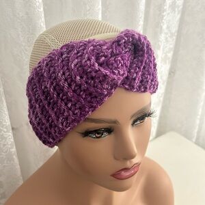 Hand crocheted headband, new , no tags except for my label.